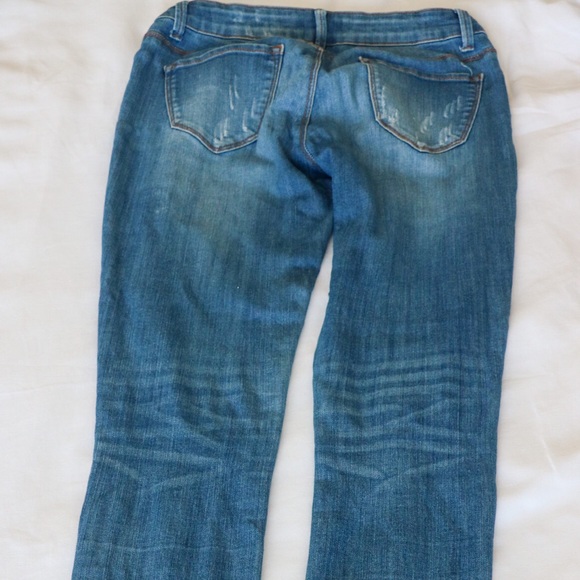 Distressed Light Blue Skinny Jean - Picture 3 of 3